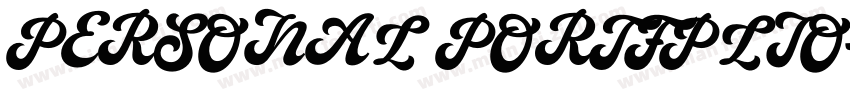 PERSONAL PORTFPLIO字体转换